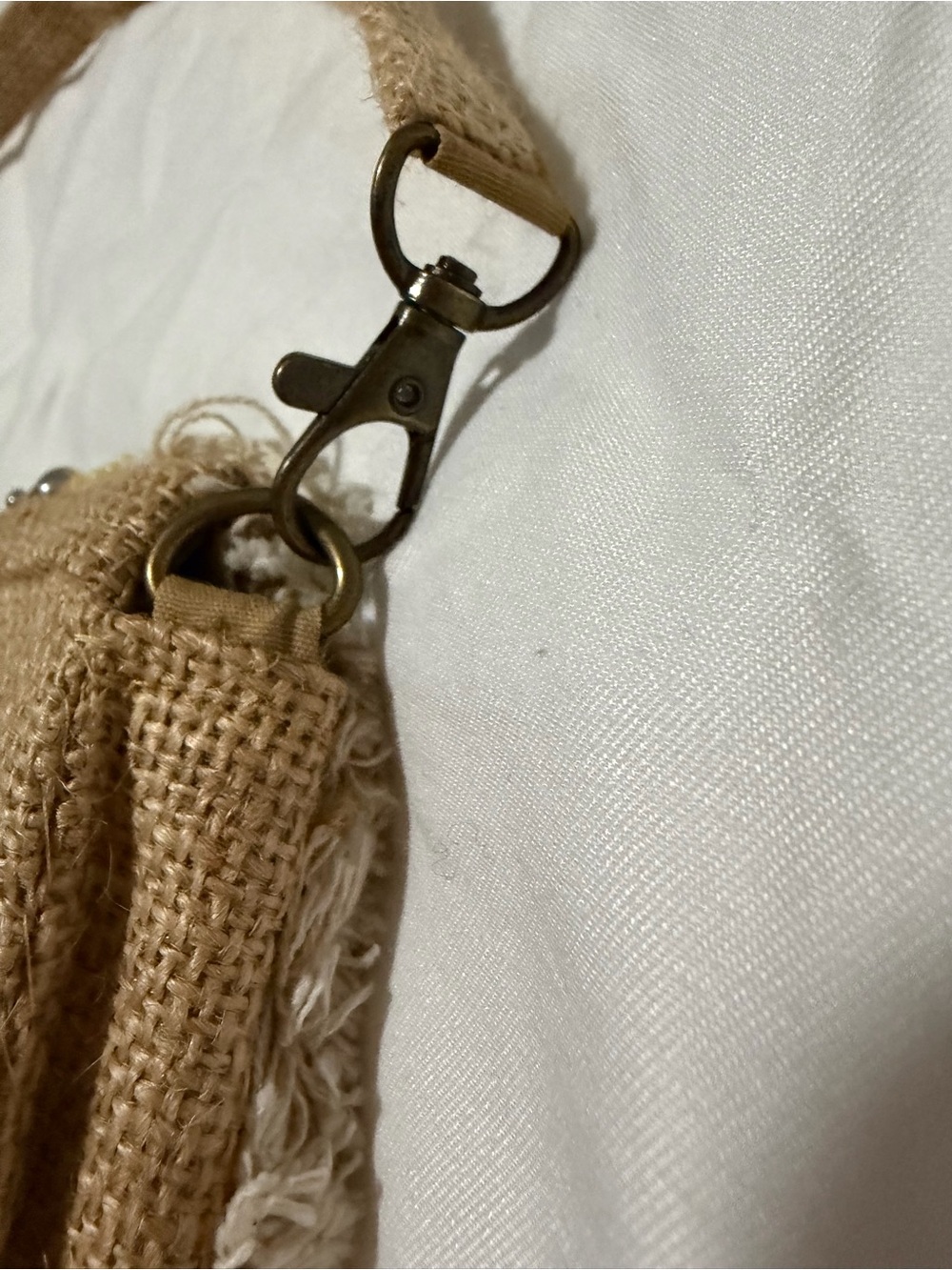 Boho Fringe Crossbody Bag in Natural and Yellow - NWT - Picture 7 of 9